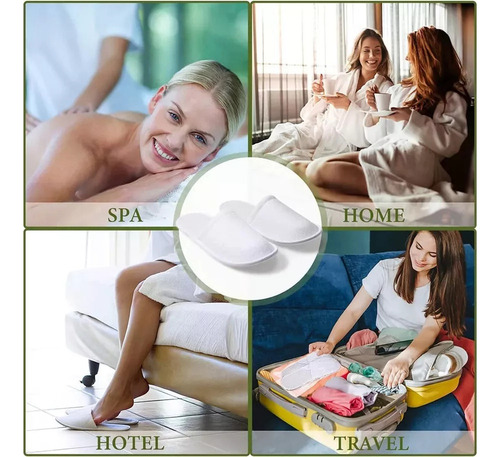 12 Pares Desechables Para Invitado Viaje Hotel Personalizar