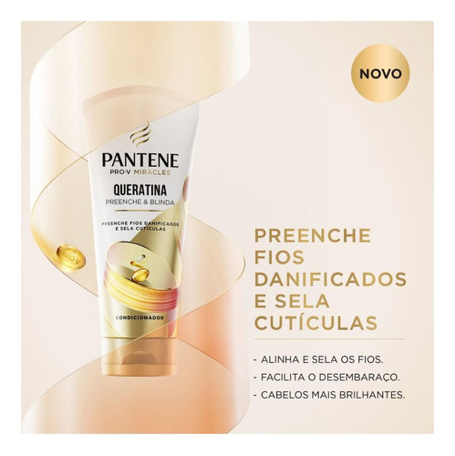 Kit Pantene Queratina 1 Shamp 175ml + 1 Condicionador 250ml