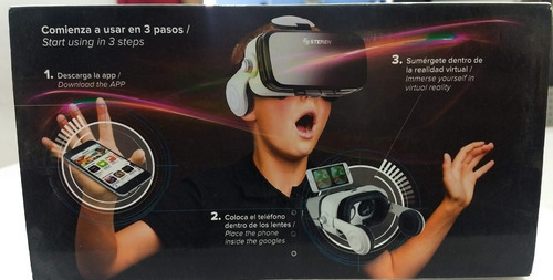 Imagen 3 de 5 de Lentes De Realidad Virtual C/audifonos Steren Mov-057