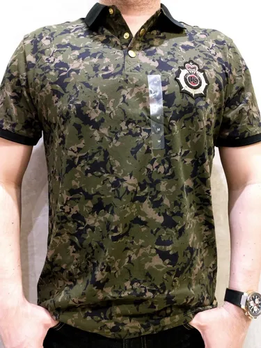 Playera Guess Hombre Polo Camuflaje 100 Original Nueva