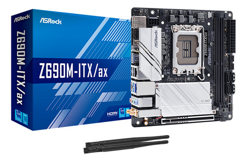 Tarjeta Madre Asrock 1700 2x Ddr4 C Wifi 6e + Bt Mini Itx