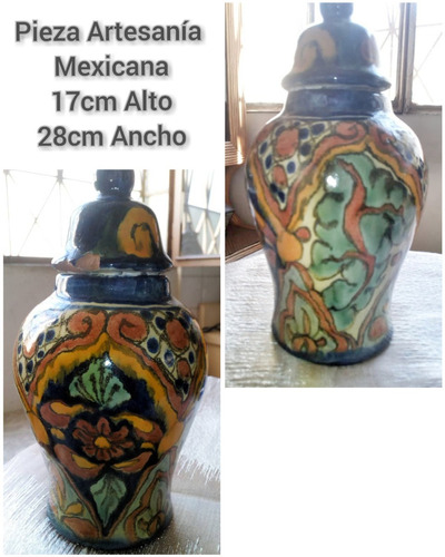 Jarrón En Cerámica Artesanía Mexicana