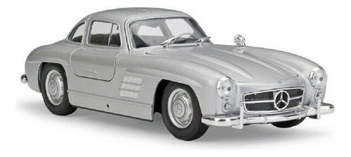 Welly Mercedes Benz 300sl Silver 1/24 Modelo De Coche Fundid