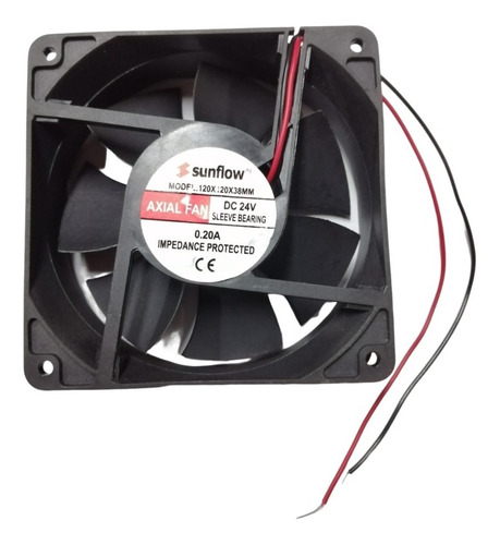 Ventilador Axial A 24v Dc. Medidas 120 X 120 X 38mm 