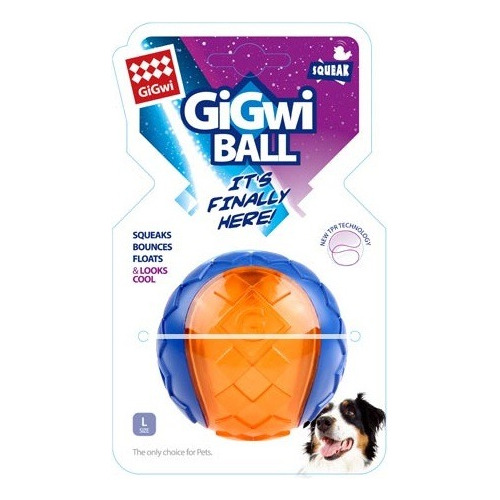 Pelota Para Perros Gigwi Ball Large Con Chifle Resistente