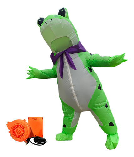 Traje Inflable De Rana Mono Duradero Juego De Rol Vestir