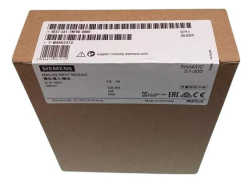 Modulo Entradas Analogicas 6es7 331-7nf00-0ab0 Siemens.
