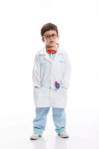 Disfraz de científico loco para niño. Entrega 24h