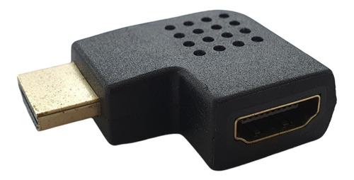 Adaptador Hdmi Fêmea Para Hdmi Macho L 90 Grau