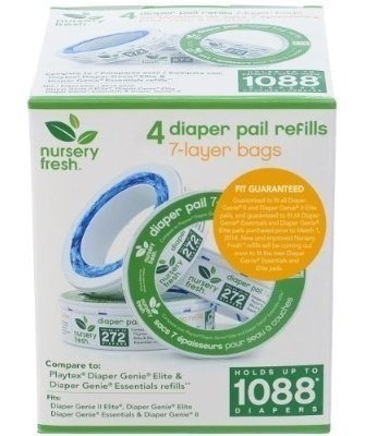 Nursery Fresh Recambio Para Diaper Genie, 272 Count (paquete