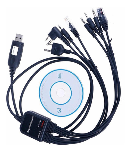 Cable Programacion Usb 8 En 1 Radio Motorola Kenwood Baofeng