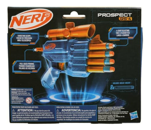 Nerf Lanzador Elite 2.0 Prospect Qs-4-8 Dardos Elite