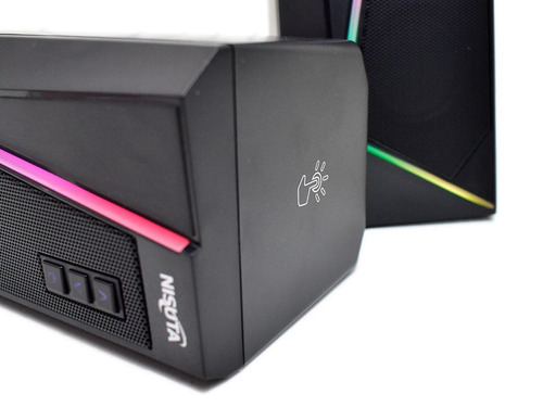 Imagen 2 de 4 de Parlante Nisuta NSPAU10B con bluetooth negro