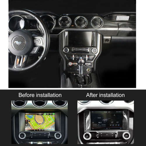 2 Pcs Car Central Display Panel Sticker For Ford Mustang 201