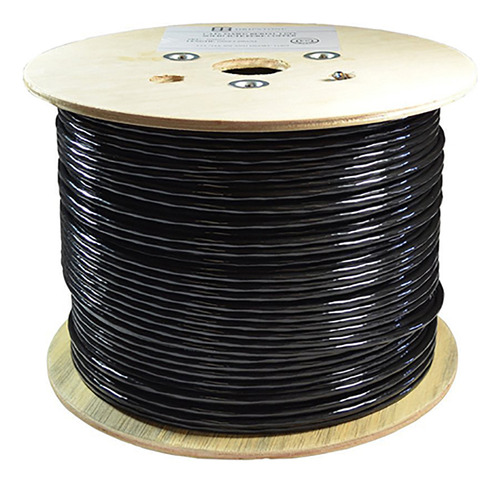 Rollo Cable Utp Cat6 Aleación Exterior Negr 305m Americannet