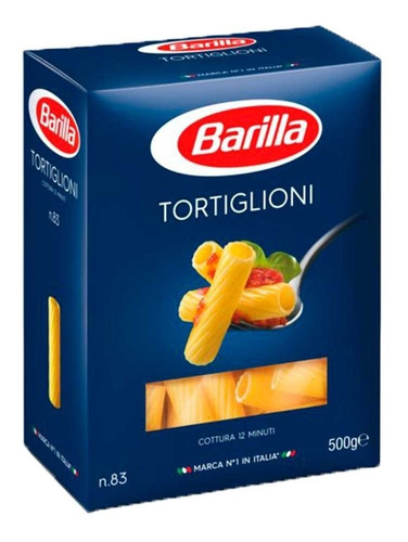 Pasta Italiana Barilla Tortiglioni N.83 500g Nueva!