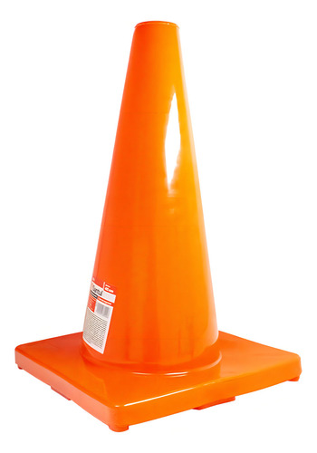 Cono Reflejante Seguridad Vial Pvc Transito Precaucion 45cm Color Naranja