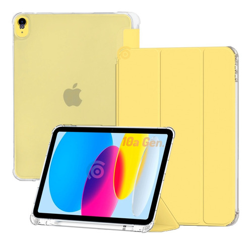 Funda Traslucida Para iPad 10 Decima Gen 10,9 Espacio Pencil