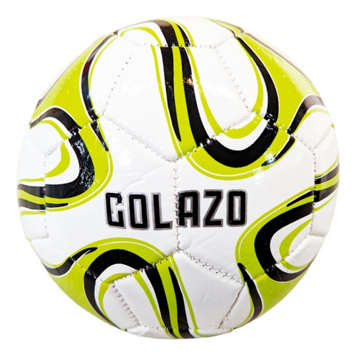 Pelota Golazo Mini De Cuero Color Blanco/negro/verde