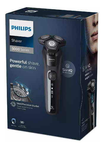 Imagen 4 de 8 de Afeitadora Philips Facial Series 5000 S5588 Negro Profundo