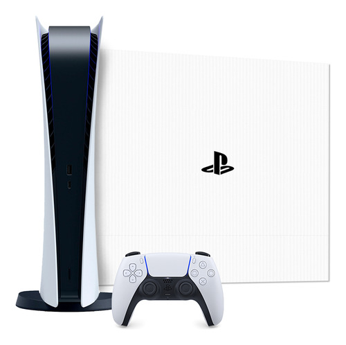 Console Playstation 5 Edição Digital Preto E Branco Sony Cor Branco/Preto