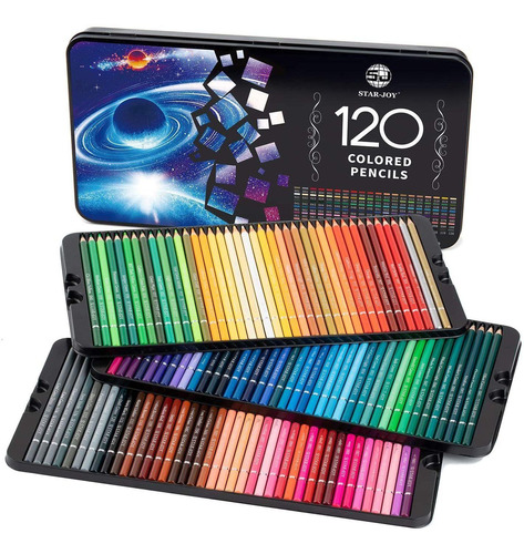 Caja Con 120 Lapices De Colores Para Colorear | Profesional