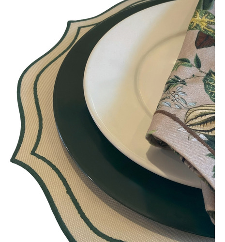 Sousplat Verde Poliuretano 33x22 Prato