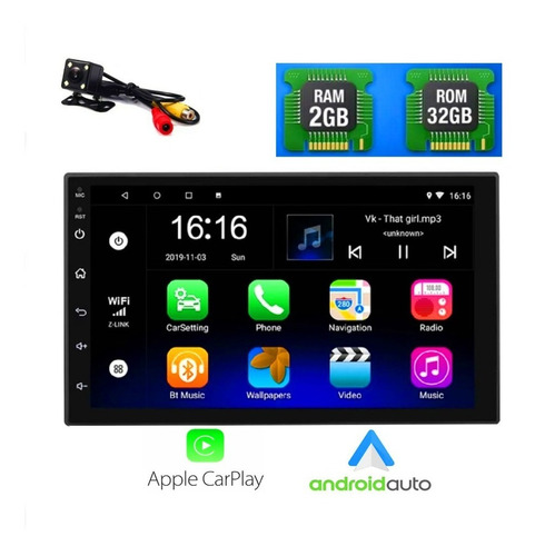 Radio Multimedia Android 2gb Ram 32gb Carplay Android Auto