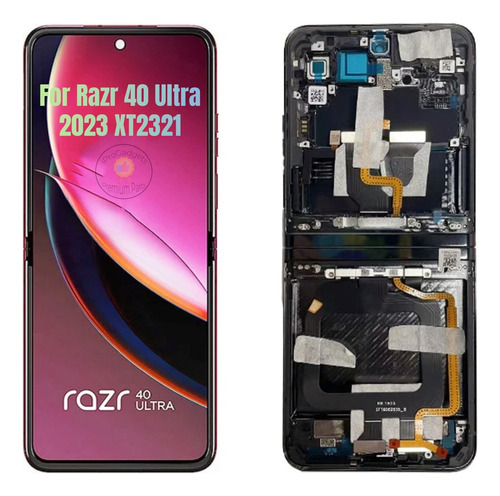 Pantalla Con Marco For Motorola Razr 40 Ultra 2023 Xt2321