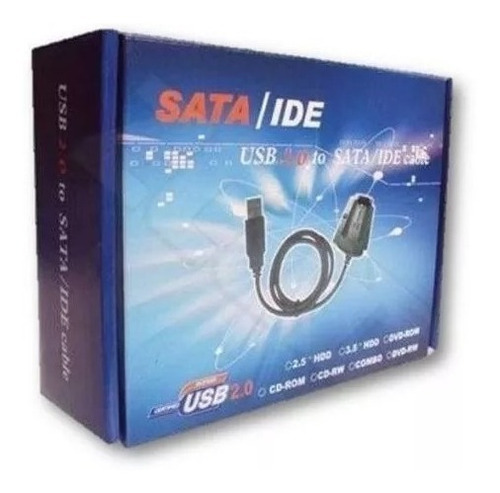 Cabo Adaptador Usb Hd Para Ide Sata 2.0 Kit Completo