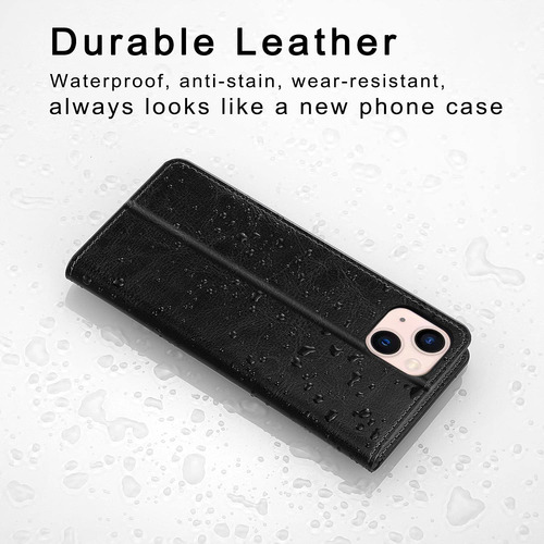 Belemay Funda Tipo Cartera Para iPhone 13 Protectora Piel No