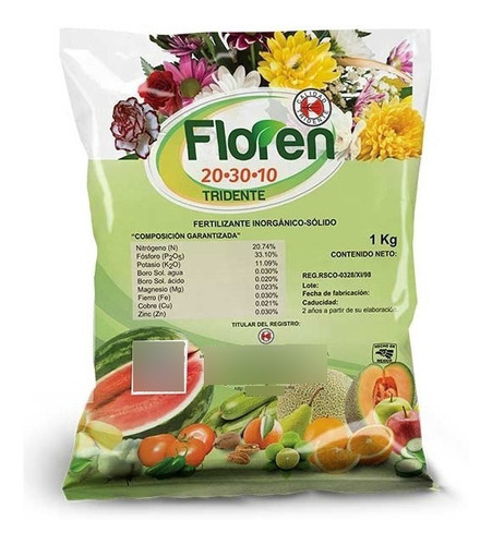 Floren 20-30-10 Fertilizante Foliar 1 Kg