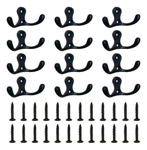 12pcs Colgante Ropa Aleación Zinc Alta Resistencia Coat Hook