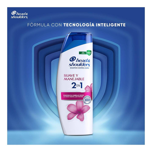 Shampoo Head & Shoulders Suave Manejable 180ml Control Caspa