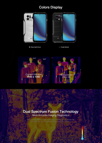 Smartphone Robusto Dogee V20 Pro, 12g+256g, Dual Sim 5g