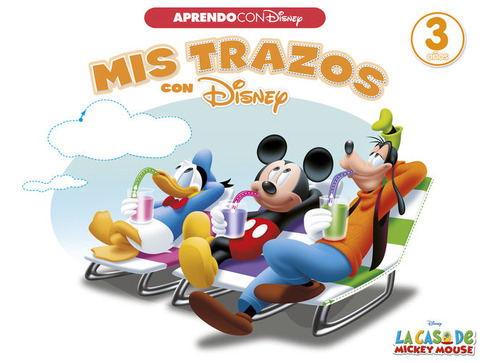 Casa De Mickey Mouse Mis Trazos Con Disney 3 Años - Aa,vv