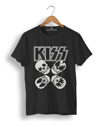 Remera: Kiss Caras Memoestampados