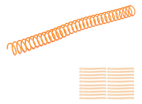20 Bobinas De Plástico Para Encuadernación En Espiral, 19 Mm