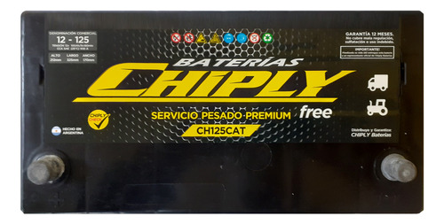 Bateria Chiply 12 X 110  Ch125cat Plus 