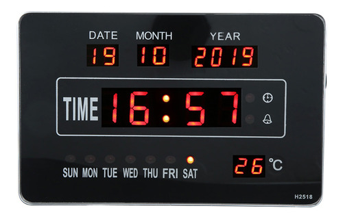 Reloj De Calendario Multifuncional Con Hora Digital Electrón