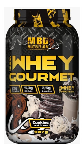 Whey Protein Gourmet 100% 907g Mbd Nutrition 