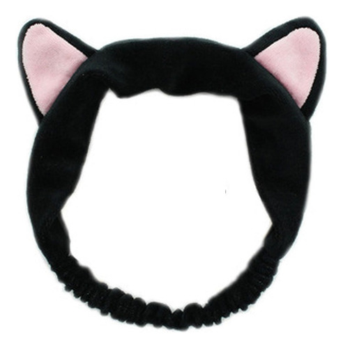 Geoot Maquillaje Cat's Ear Hair Band (negro)