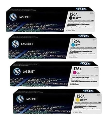 Combo Toner Original Ce310 Ce311 Ce312 Ce313 Hp 126a Cp 1025