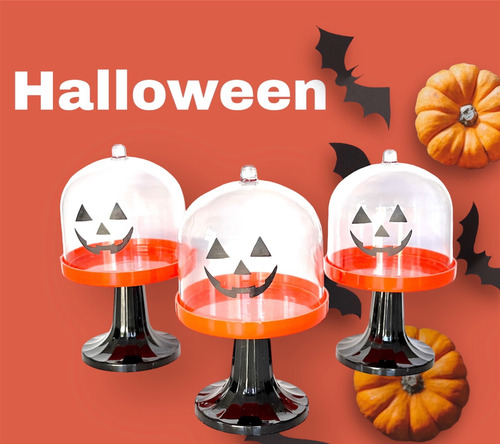 Halloween Posa Porta Cupcake Candy Bar 3 Unidades