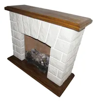Comprar Hogar Frontal De 1.25 M Simil Madera Con Leños De 10.000 Cal