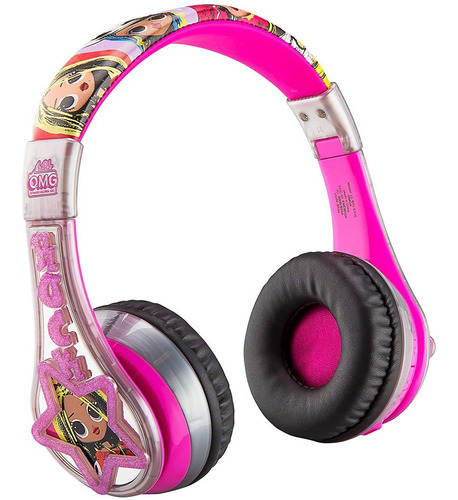 Ekids Lol Surprise Kids Auriculares Bluetooth, Auriculares O Color Rosa