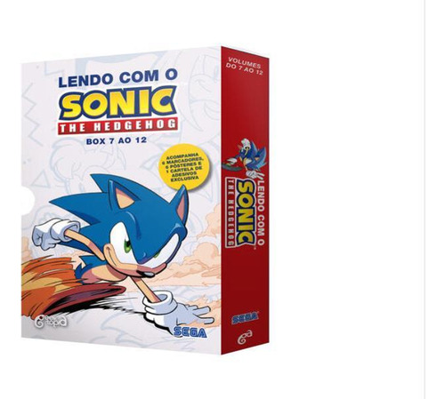 Box: Lendo Com O Sonic  The Hedgehog (vol. 7 Ao 12)