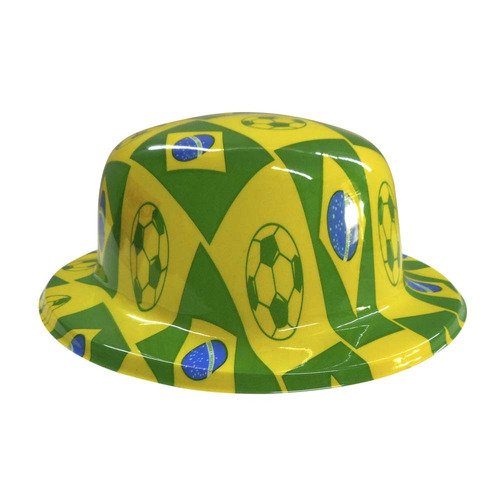 Chapéu Plástico Estampas Do Brasil 