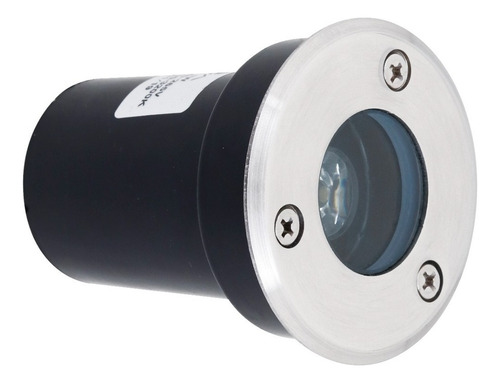 Embutido Redondo Solo 1w Luz Branca Ip67 80lm Gaya Cor Da Cúpula Preto