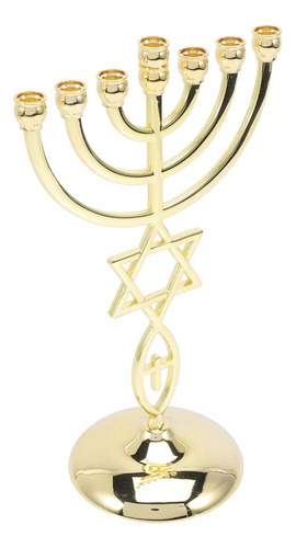 Candelabro Judío Con Forma De Cáliz De 7 Cabezas